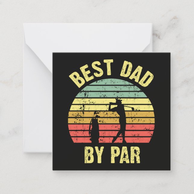 Best Dad By Par Card (Front)