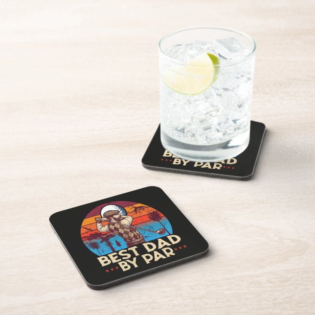 Best Dad By Par Coaster (Right Side)
