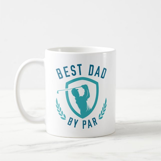Best Dad By Par Coffee Mug (Left)