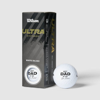 Best Dad By Par Custom Name Father's Day Golf Ball
