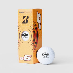 Best Dad By Par Custom Name Father's Day Golf Balls