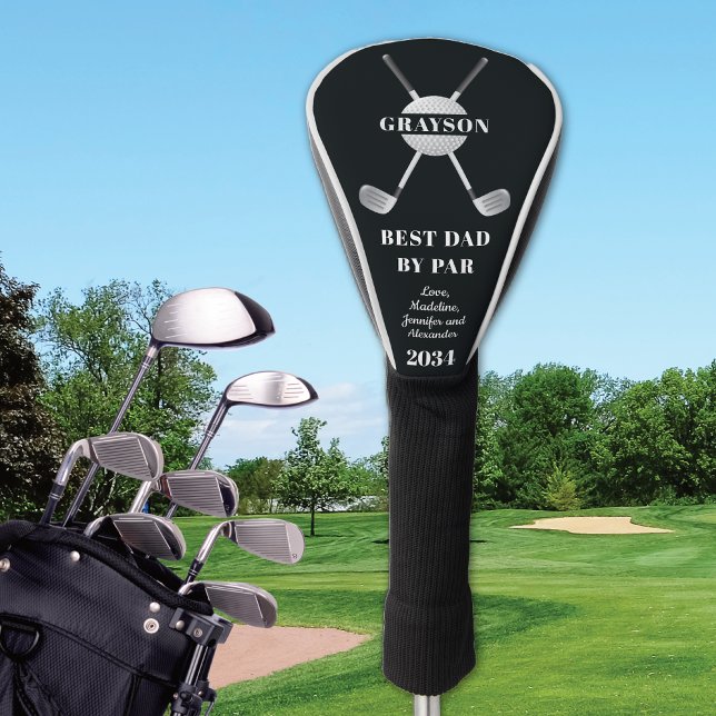 Best Dad By Par Custom Name Golf Head Cover (Creator Uploaded)