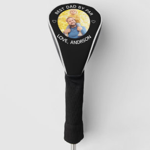 Best Dad By Par Custom Name Photo Father's Day Golf Head Cover