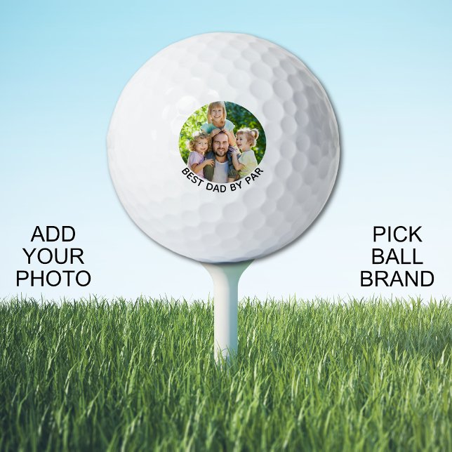Best Dad By Par Custom Photo Golf Balls (Creator Uploaded)