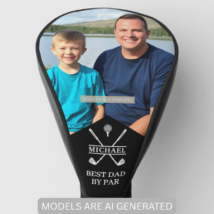 Best Dad By Par Custom Photo Golf Head Cover
