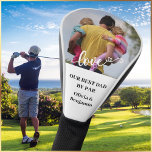 Best DAD by Par Custom Photo * Golf Head Cover<br><div class="desc">Custom photo golf head cover with personalised photo and white background with some special love added from his fan club . Customise these golf head covers with your favourite family photo for your best dad. Great gift to all golfers, golf lovers. Any design questions, just send a chat or an...</div>