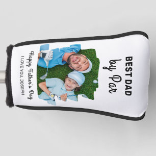 Best Dad By Par Custom Photo Happy Father's Day Golf Head Cover