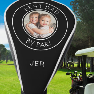 Best Dad By Par Custom Photo Monogram Golfer Cute Golf Head Cover