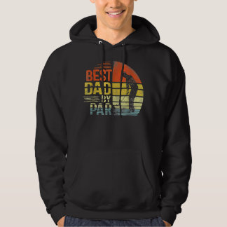 Best Dad By Par Daddy Father's Day Golf Lover Golf Hoodie