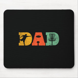 Best Dad By Par Disc Golf Dad Flying Disc Golfers  Mouse Pad
