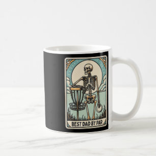 Best Dad By Par - Disc Golf Dad Skeleton Coffee Mug