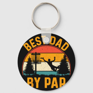 Best Dad By Par Disc Golf Frisbee Golfer Disc Golf Key Ring