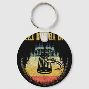Best Dad By Par Disc Golf Funny Frisbee Father's D Key Ring