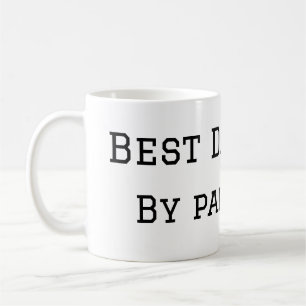 Best dad by par dog pet photo modern simple.  coffee mug
