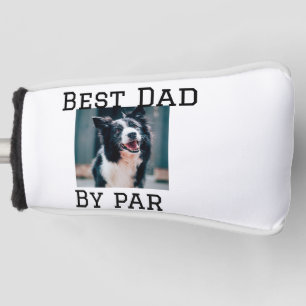 Best dad by par dog pet photo modern simple. golf head cover