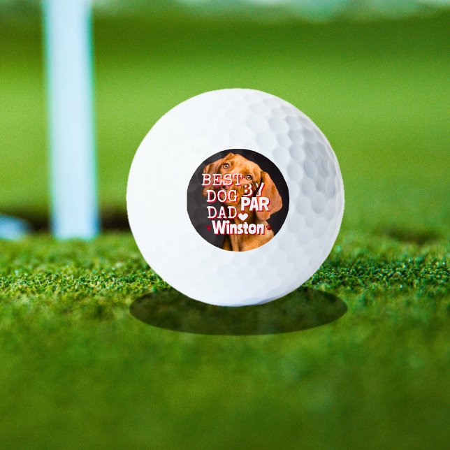 Best Dad By Par Dog Photo Golf Balls (Best Dad By Par Dog Photo Golf Balls)