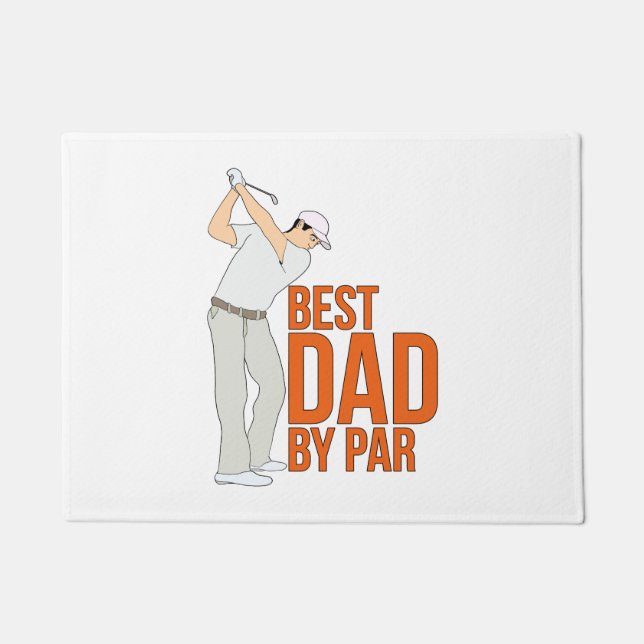 Best Dad By Par Doormat (Front)