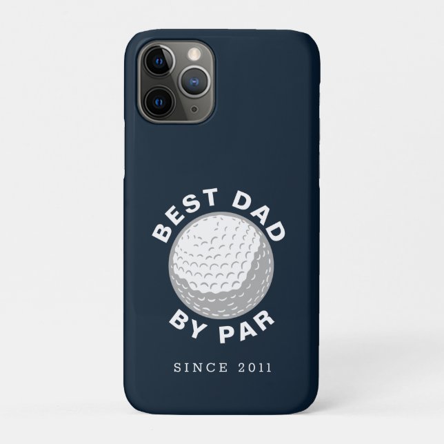 Best Dad By Par Fathers Day Custom Year Case-Mate iPhone Case (Back)
