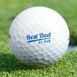 Best Dad By Par Father's Day Gift Blue Golf Balls<br><div class="desc">A stylish set of golf balls featuring the words 'Best Dad By Par' in retro style typography. Perfect for Father's Day, holidays, birthdays or as an everyday gift for a golf-loving Dad! Colours: blue and white. Different sized packs are available from the top brands, including Titleist, Wilson, Callaway, Bridgestone and...</div>