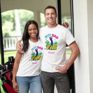 Best Dad By Par   Father's Day Golf Gift T-Shirt