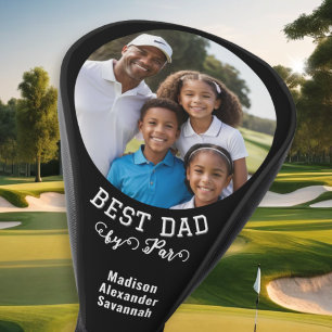 Best Dad By Par Father's Day Kids Names Golf Head Cover