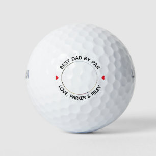 Best Dad By Par Fathers Day Personalised Photo Golf Balls
