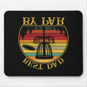 Best Dad By Par Funny Disc Golfing Dad Mouse Pad