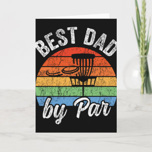 Best Dad By Par Funny Father's Day Disc Golf  Card