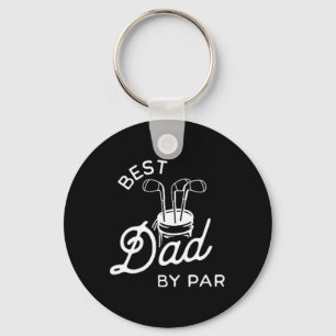 Best Dad By Par Funny Fathers Day Golf Dad Club Go Key Ring