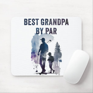 Best Dad By Par – Funny Sarcastic Golf Pun Fathers Mouse Pad