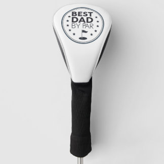 Best Dad By Par Golf Badge Design Golf Head Cover