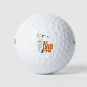Best Dad By Par Golf Balls