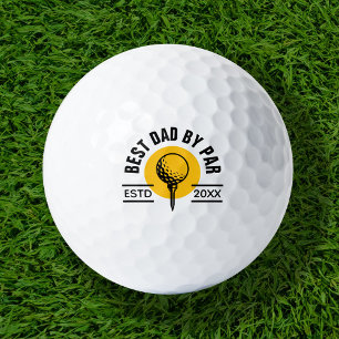 Best Dad by Par Golf Balls