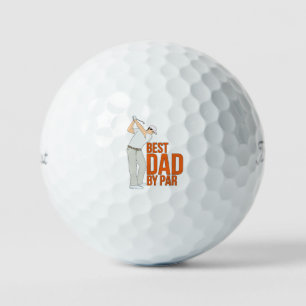 Best Dad By Par Golf Balls