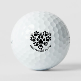 Best Dad By Par Golf Balls - Titleist Pro V1 golf