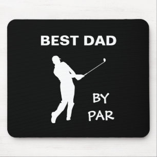 Best Dad By Par Golf Daddy Golfer Pun Father's Day Mouse Pad