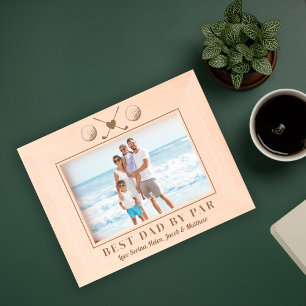 best dad by par golf etched frames