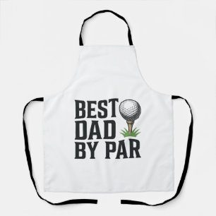 Best Dad By Par Golf Fathers Day Vintage Design_1 Apron