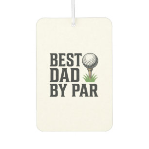 Best Dad By Par Golf Fathers Day Vintage Design_1 Car Air Freshener