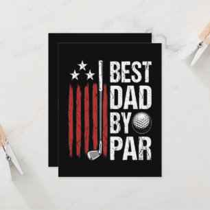 Best Dad By Par Golf Humour Invitation