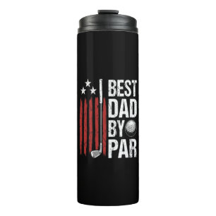 Best Dad By Par Golf Humour Thermal Tumbler