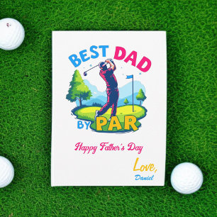Best Dad By Par Golf Lover Father's Day Card