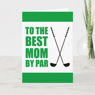 Best Dad By Par Golf Mother's Day Card