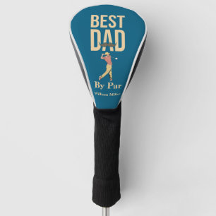 Best Dad By Par Golf Swing Moustache Funny Golf Head Cover