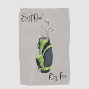 Best Dad by Par Golf Towel