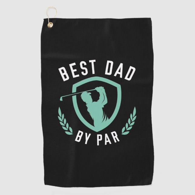 Best Dad By Par Golf Towel (Front)