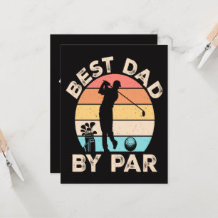 Best Dad By Par Golfing Invitation