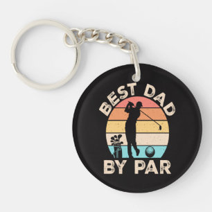 Best Dad By Par Golfing Key Ring