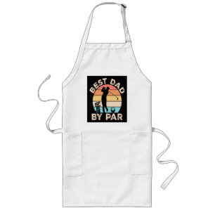 Best Dad By Par Golfing Long Apron
