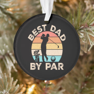 Best Dad By Par Golfing Ornament